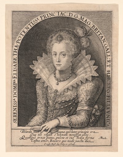 Prinsesse Elizabeth Stuart av Crispijn van de Passe I