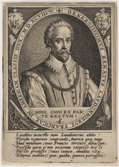 Rene de Laudonniere av Crispijn van de Passe I