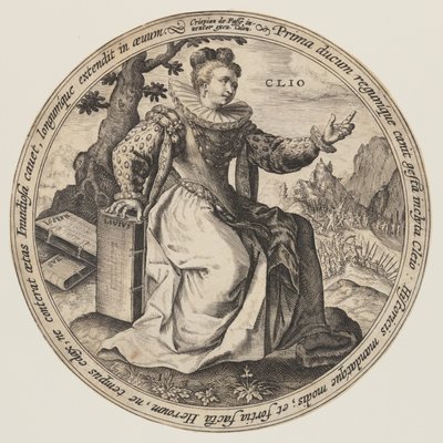 Thalia, fra Musene av Crispijn van de Passe I