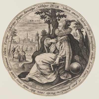 Urania, fra Musene av Crispijn van de Passe I