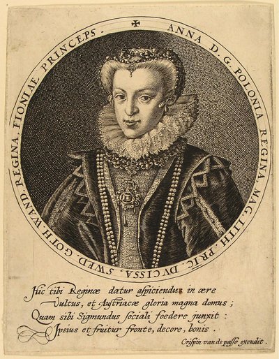 Anna Catherine Constance Vasa av Polen 1619-1651 av Crispijn van de Passe the Elder