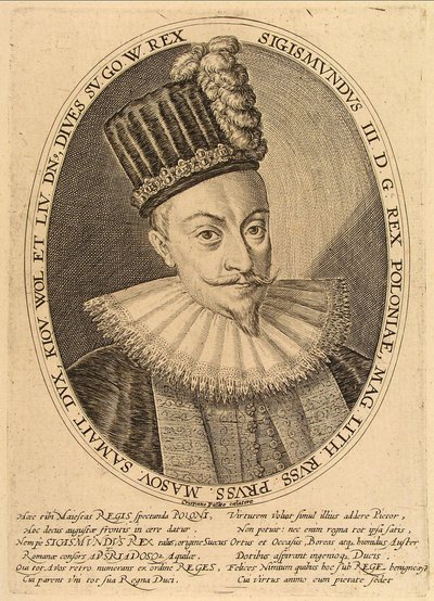 Sigismund III Vasa, konge av Polen, ca. 1600 av Crispijn van de Passe the Elder