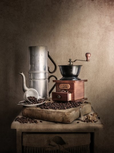 Vintage-kaffe – stilleben av Cristiano Giani