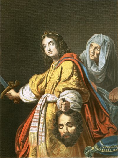 Judith med hodet til Holofernes av Cristofano (after) Allori