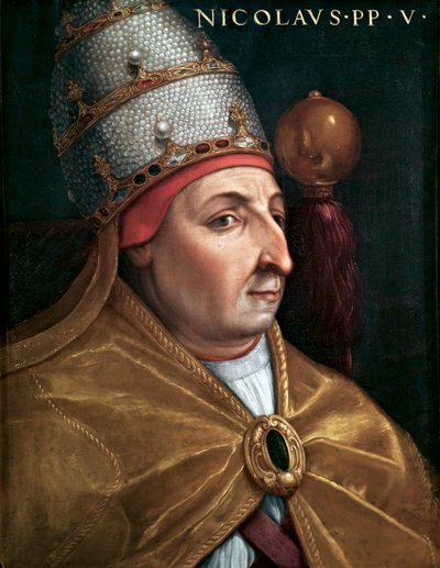 Portrett av pave Nicholas V av Cristofano dell Altissimo