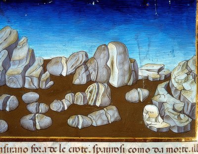 Verdens ende: et jordskjelv vil ødelegge verden (c.148v). 1476 av Cristoforo De Predis