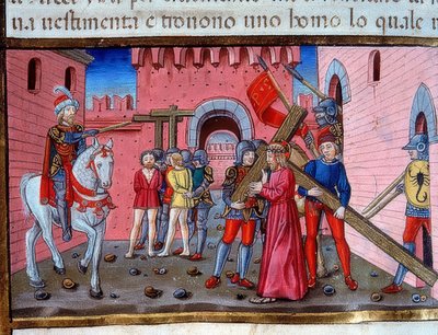 Kristus som bærer korset (c.115v). 1476 av Cristoforo De Predis