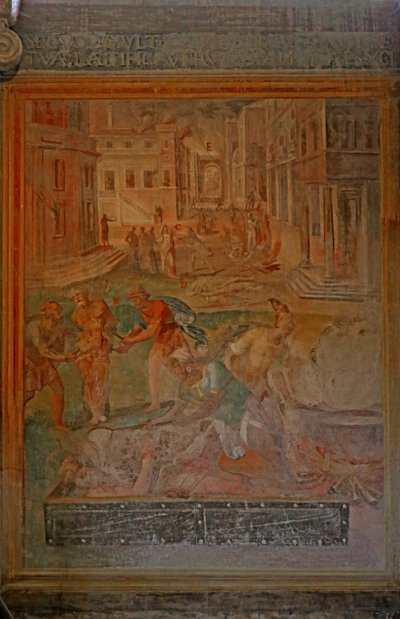 Martyrium og lemlestelse av forskjellige helgener av Cristoforo and Tempesta, Antonio Roncalli