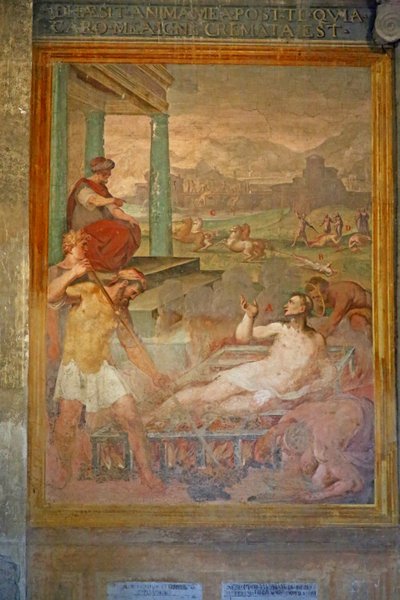 Martyrium, muligens av St. Lawrence av Cristoforo and Tempesta, Antonio Roncalli