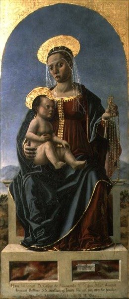 Madonna og barn av Cristoforo da Lendinara Canozzi or Canozi