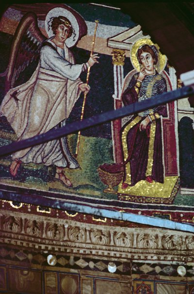 Bebudelsen, ca. 540 (mosaikk) av Croatian School