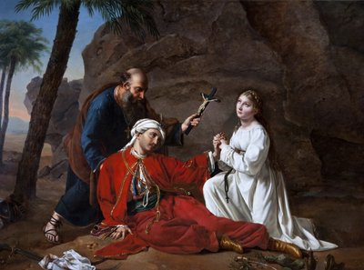 Malek-Adhels død, 1814. av Césarine Henriette Davin Mirvault