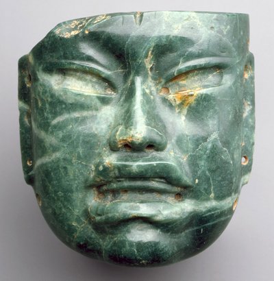 Maske, 900–400 f.Kr. (jadeitt) av Culture Olmec