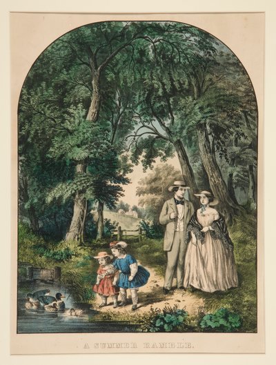 En sommervandring av Currier and Ives