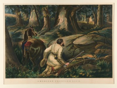 American Frontier Life/ On the War Path av Currier and Ives