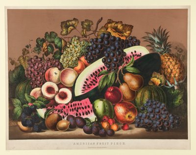 Amerikansk fruktstykke av Currier and Ives