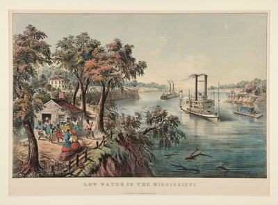 Lite vann i Mississippi av Currier and Ives