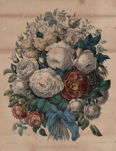 Roser og roseknopper av Currier and Ives