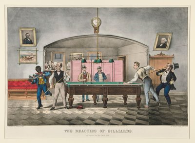 Biljardens skjønnhet. av Currier and Ives