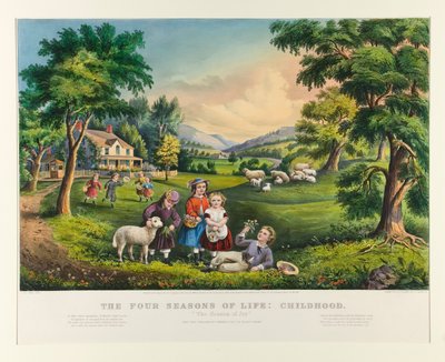 Livets fire årstider: barndom av Currier and Ives