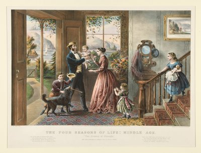 Livets fire årstider: middelalder (s. 1079) av Currier and Ives