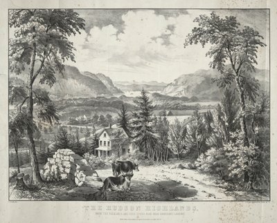 Hudson Highlands av Currier and Ives