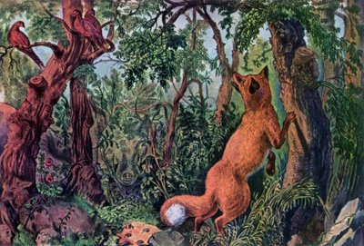 The Puzzled Fox, 1872. av Currier and Ives