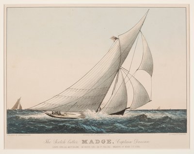 The Scotch Cutter Madge, kaptein Duncan av Currier and Ives