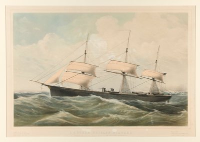 USAs dampfregatt Niagara av Currier and Ives