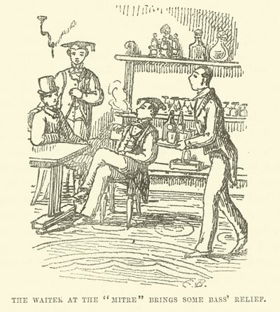 Illustrasjon for Little Mr Bouncer and His Friend Verdant Green av Cuthbert Bradley