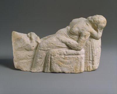 Hellenistisk statuett av en fødselsscene, ca. 310–30 f.Kr. (kalkstein) av Cypriot Cypriot