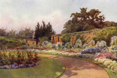 En årlig grense, prinsesse Charlottes hage, Claremont (farge litho) av Cyril Ward