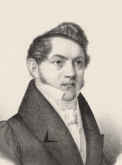 Portrett av Carl Gottlieb Reissiger 1798-1859, ca. 1830. av Czauczik