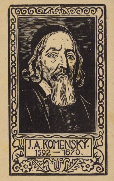 John Amos Comenius (1592-1670), tsjekkisk lærer, pedagog og forfatter av Czech School