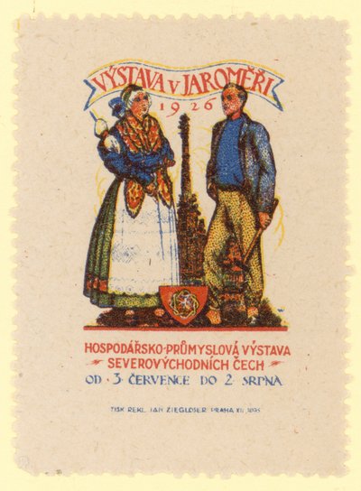 Northeastern Bohemia Economic and Industrial Exhibition, Jaromer, Tsjekkoslovakia, 1926 av Czech School
