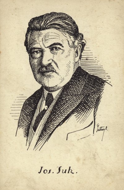 Portrett av Josef Suk av Czech School