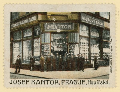 Butikkfronten til Josef Kantor, Praha av Czech School