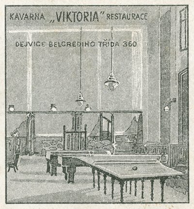 Viktoria kafé og restaurant av Czech School