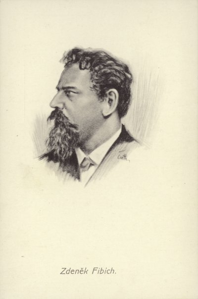 Zdenek Fibich , tsjekkisk komponist (1850–1900) av Czech School