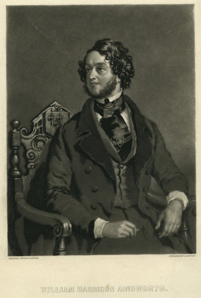 William Harrison Ainsworth, ca. 1841 (mezzotint) av D McClise
