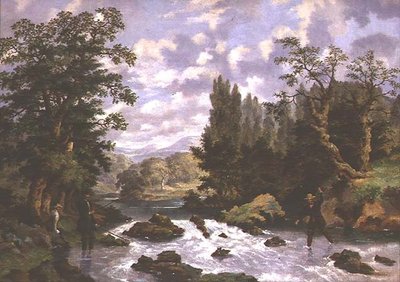 Fiskere som spiller fangsten sin av D. the Younger Wolstenholme