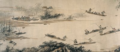Fiskere på en høstelv, Ming-dynastiet, 1400-tallet. av Dai Jin