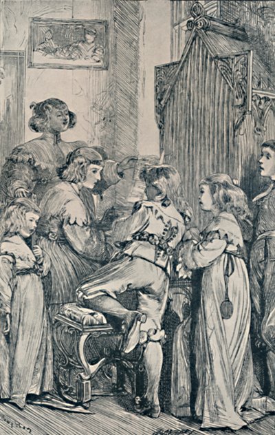Glede. Frontispice til gyldne tanker fra gyldne fontener, 1867, 1923 av Dalziel Brothers