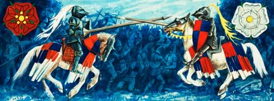 The Wars of the Roses (gouache på papir) av Dan Escott