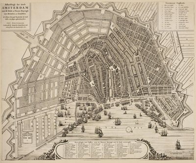 Grunnplan for Amsterdam av Dancker Danckerts