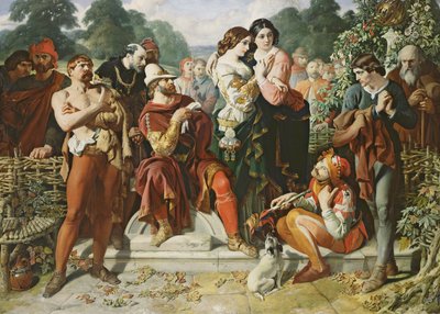 En scene fra "Som du liker det" av Daniel Maclise