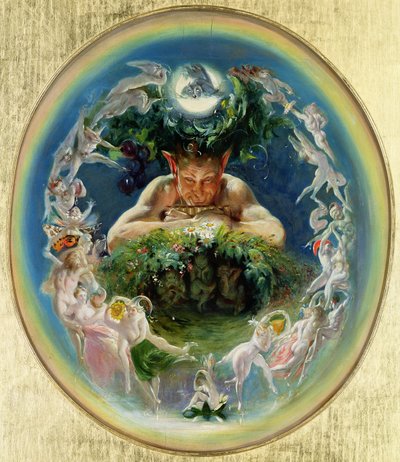 Faun og feene, ca. 1834 av Daniel Maclise