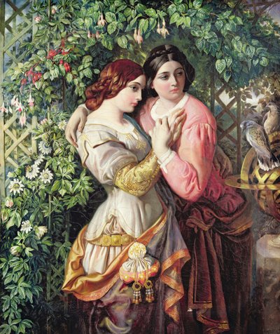 Rosalind og Celia, ca. 1845 (olje på lerret) av Daniel Maclise