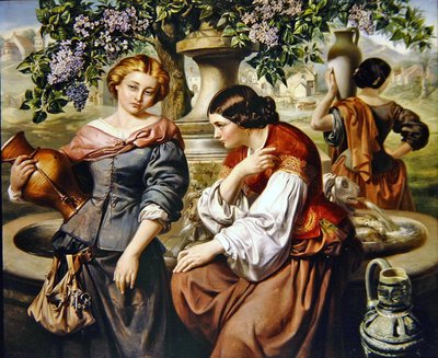 Landsbyen sladder av Daniel Maclise