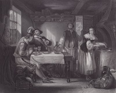 Gil Blas på Pennaflor (gravering) av Daniel (after) Maclise